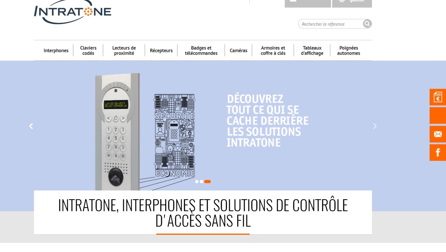Un nouveau site internet pour la marque d'interphonie Intratone !
