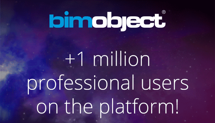 BIMobject passe le cap d’1 million d’utilisateurs professionnels inscrits