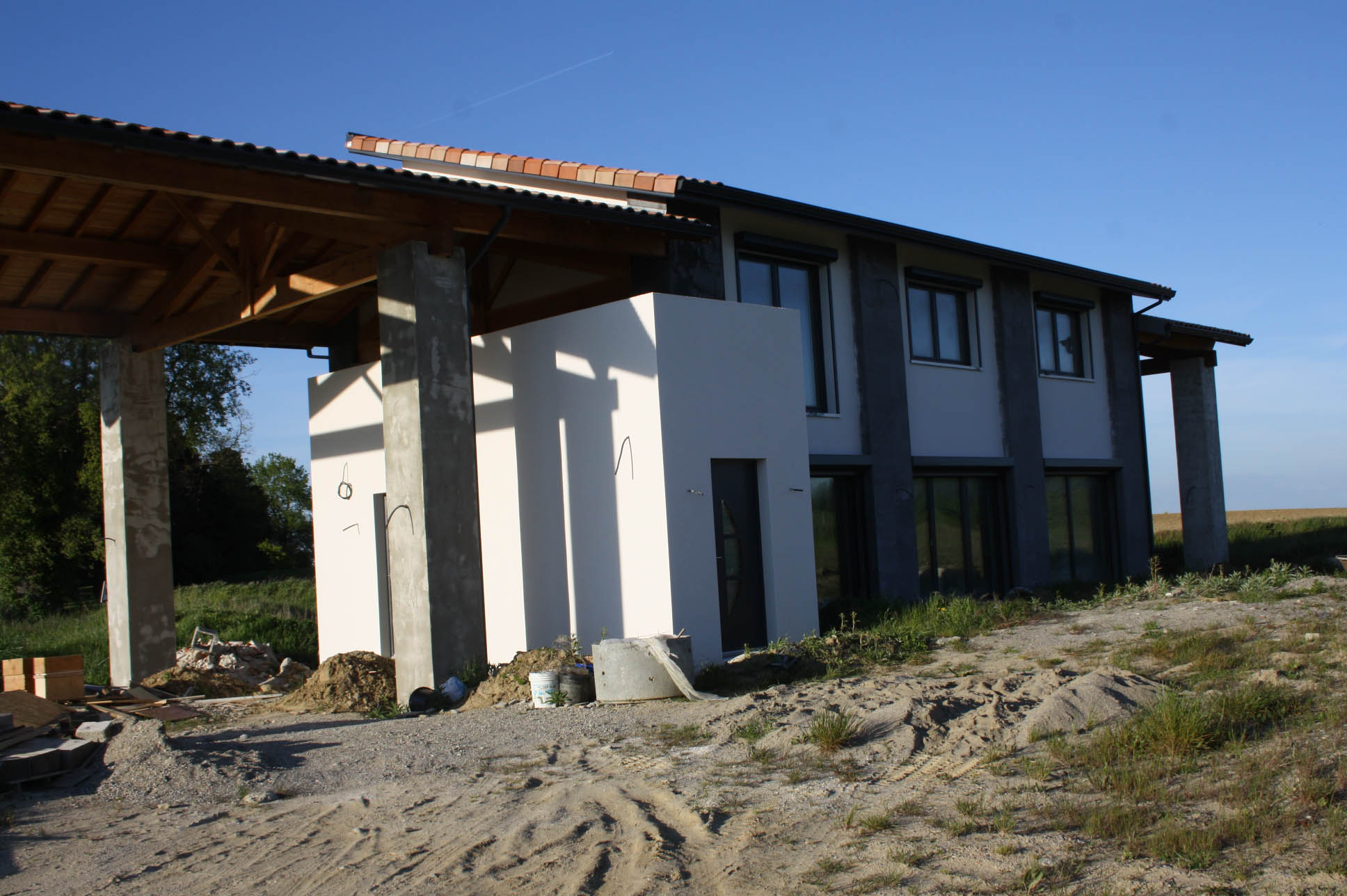 Maison passive LaLauragaise en béton cellulaire Cellumat à Belbèze de Lauragais (31)