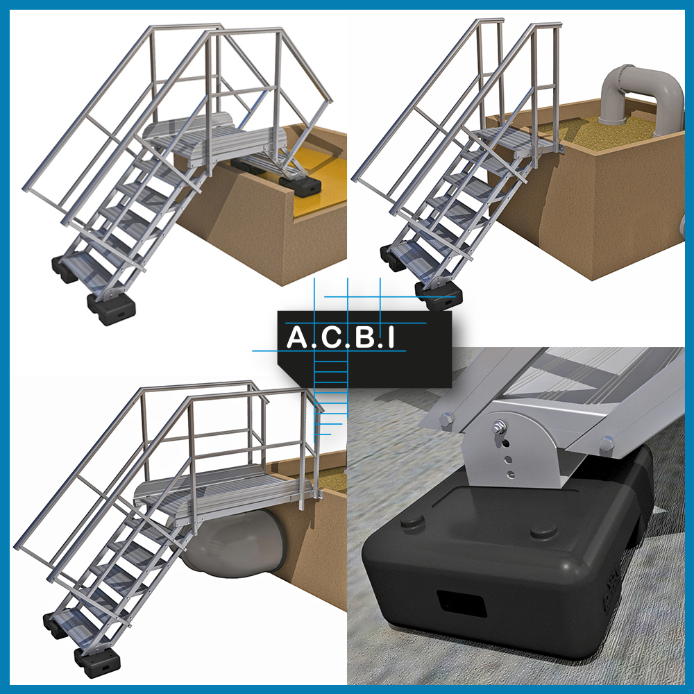 ACBI innove avec son nouvel escalier double accès en aluminium