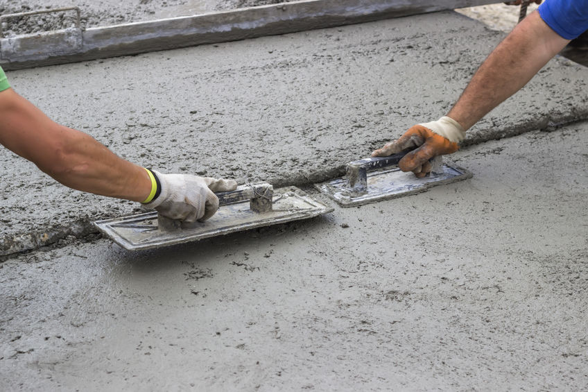 pose de béton