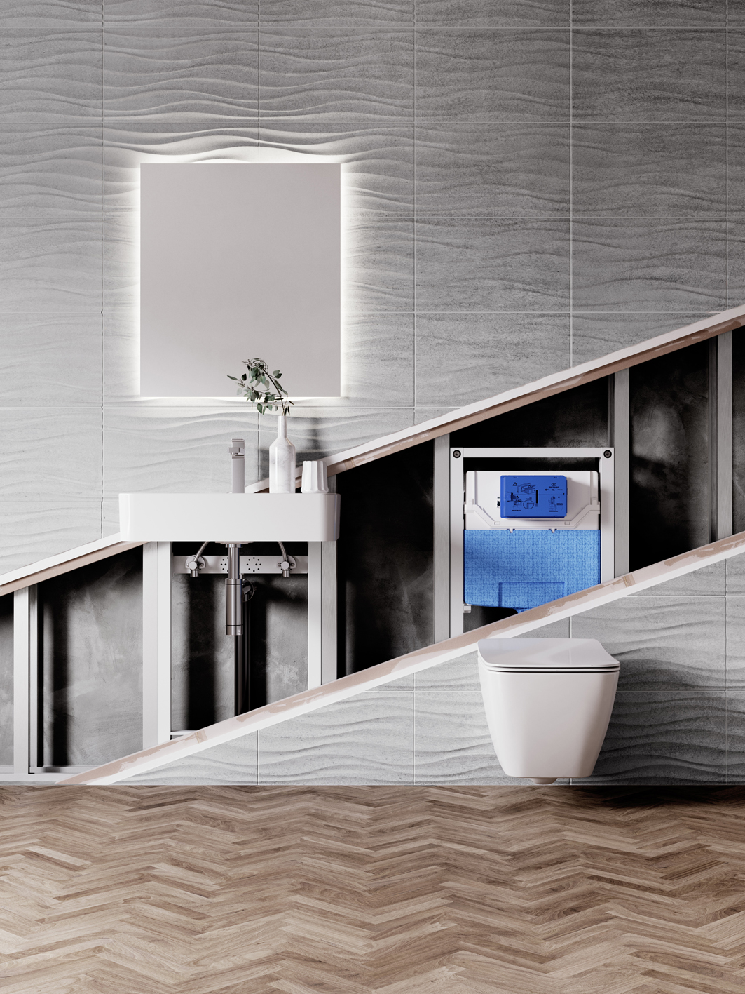 Ideal Standard  – Nouveaux bâti-supports et plaques de commandes de toilettes