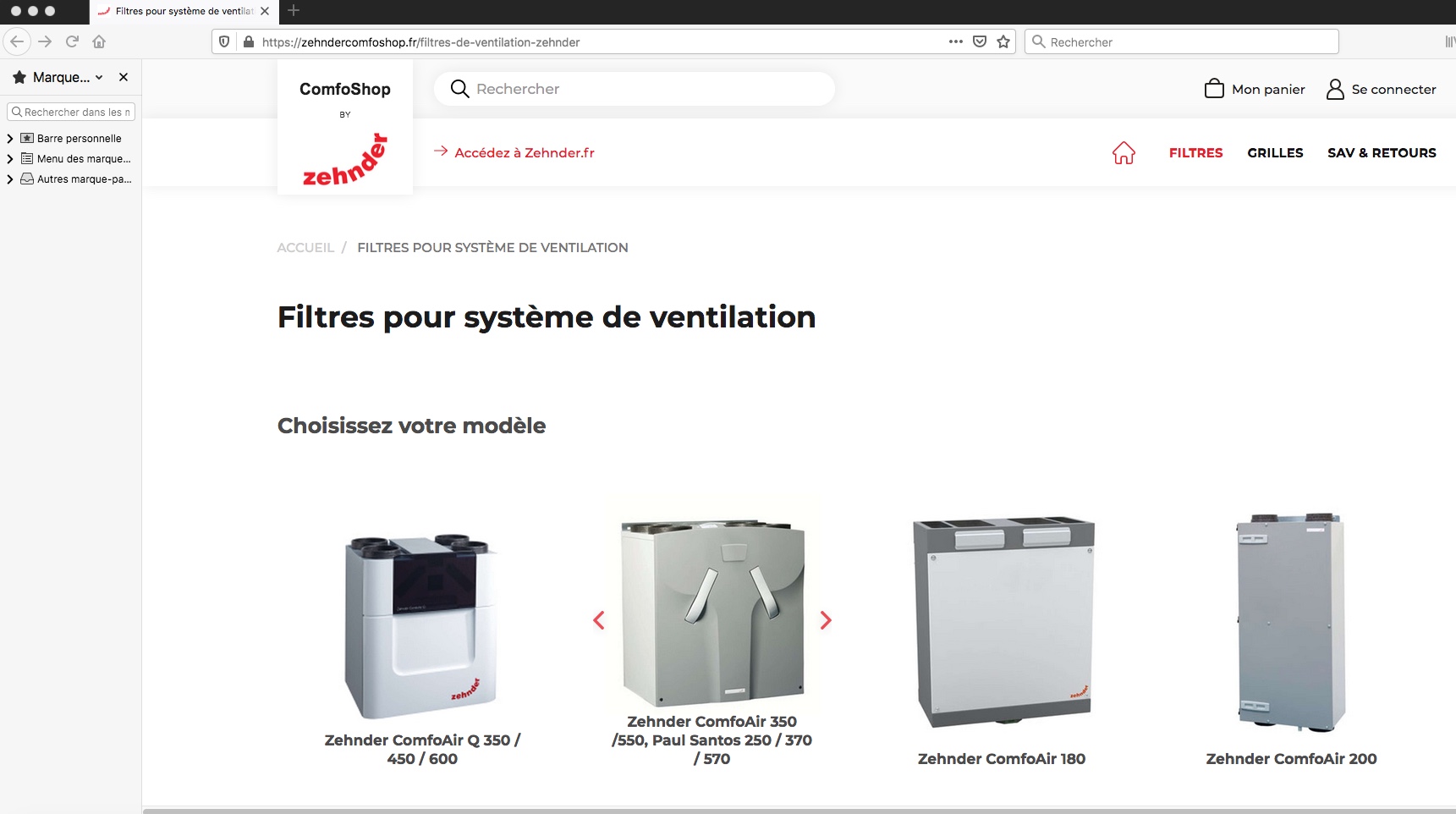 zehndercomfoShop.fr : nouvelle boutique de vente en ligne de filtres et de grilles pour bien entretenir les systèmes de ventilation double flux Zehnder