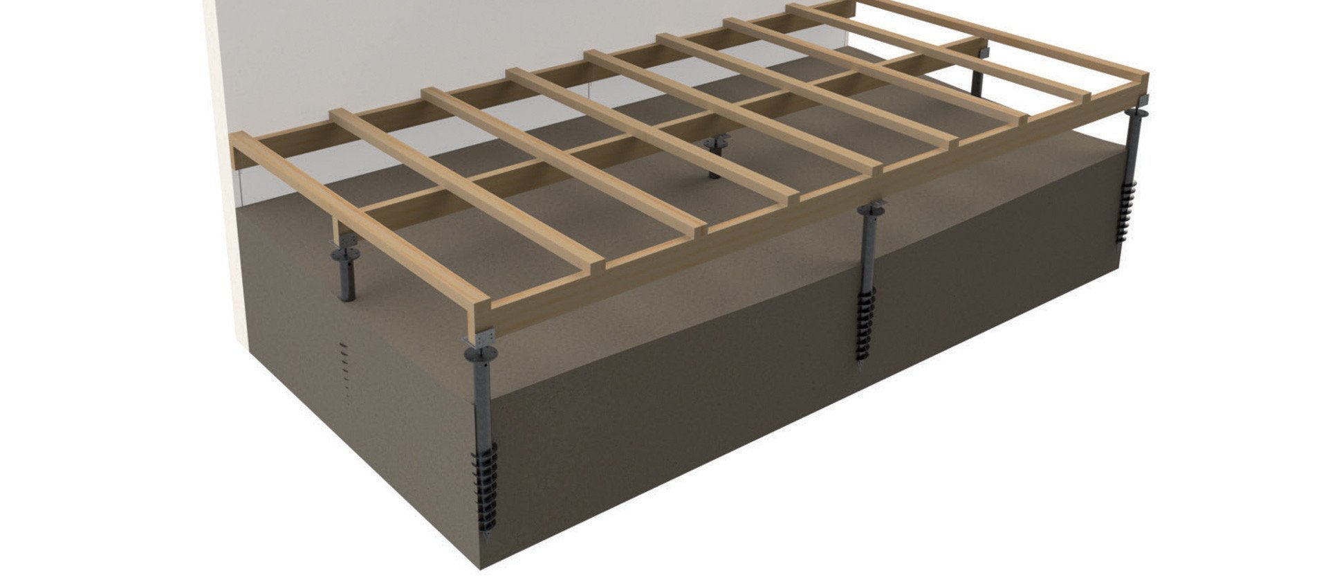 La vis de fondation pour les chantiers de terrasse bois