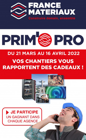 France Matériaux récompense la fidélité de ses clients avec Prim'o Pro