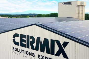 Usine Cermix équipée de panneaux solaires et certifiée ISO 14001