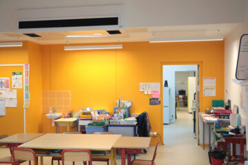 Salle de classe équipée d'une ventilation France Air