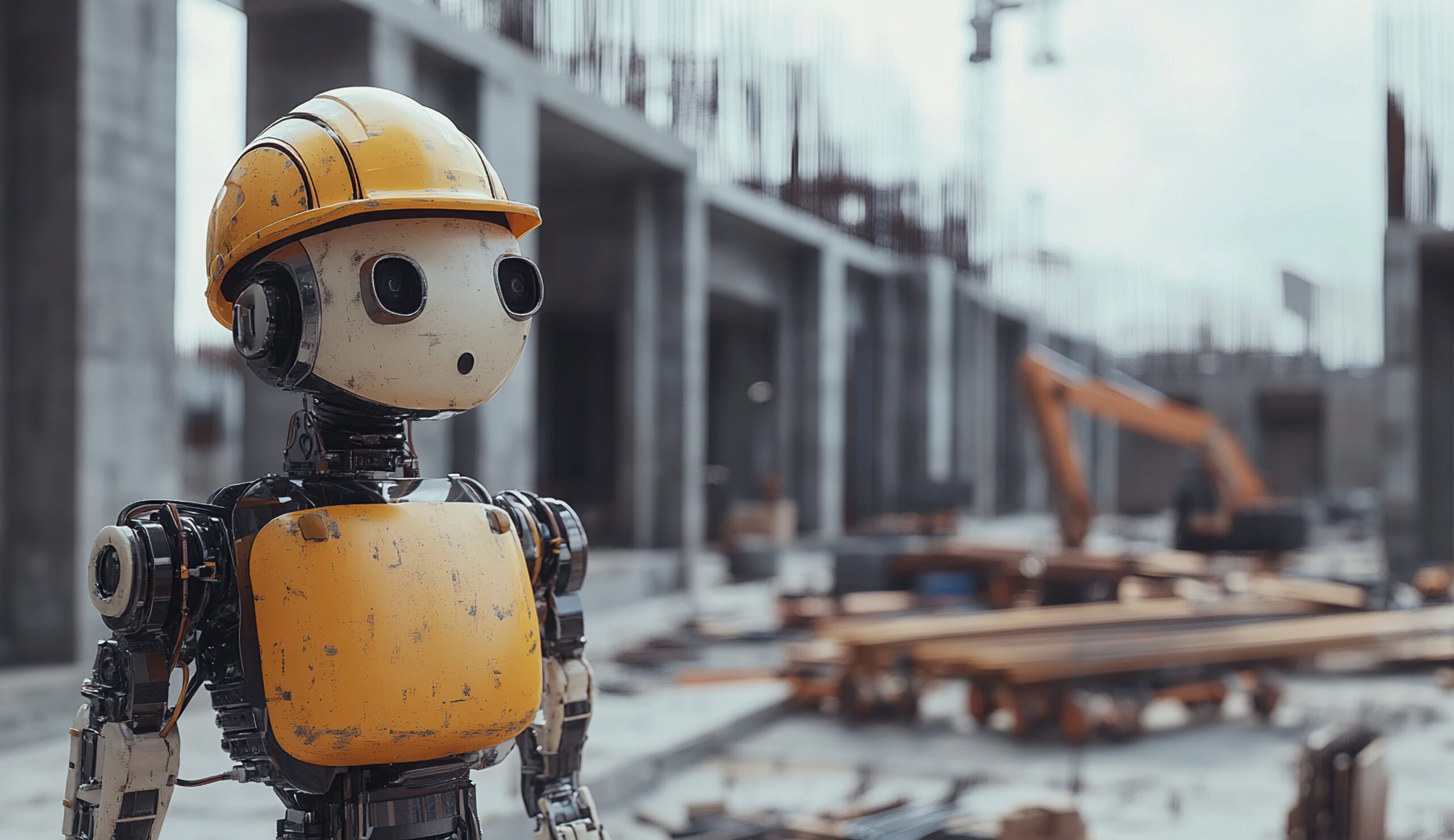 robot sur un chantier